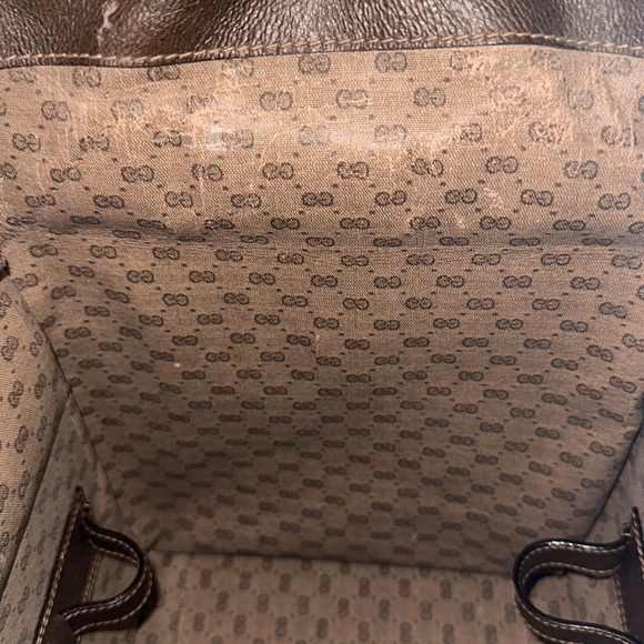 GUCCI Brown Gucci web Train case Authentic Rare Vintage w/ keys Clean Pristine - Picture 12 of 13